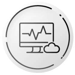 Cloud monitoring icon