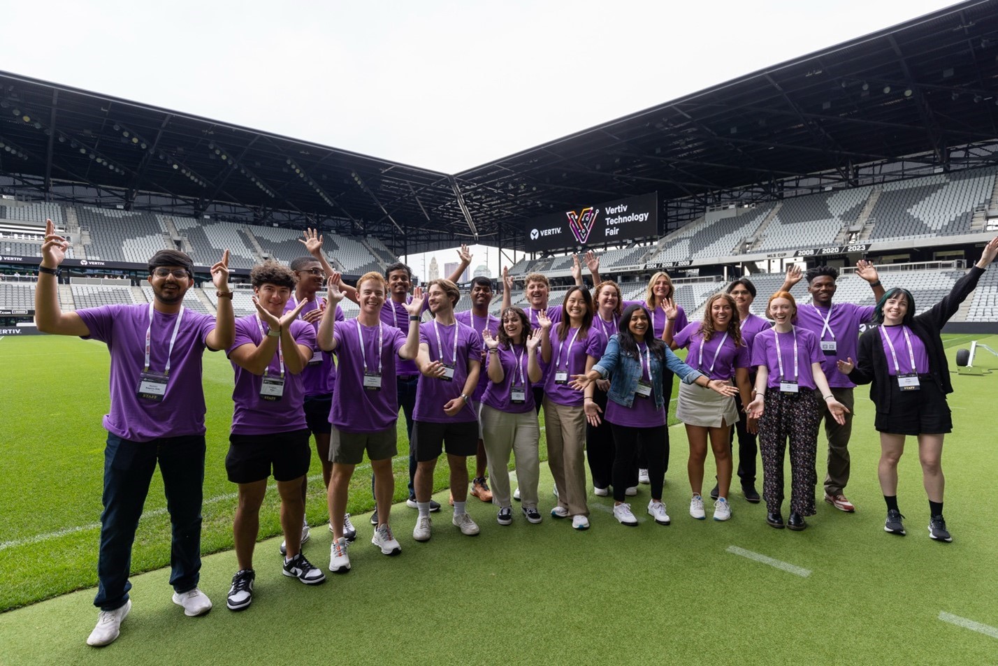 Interns at the Tech Fair