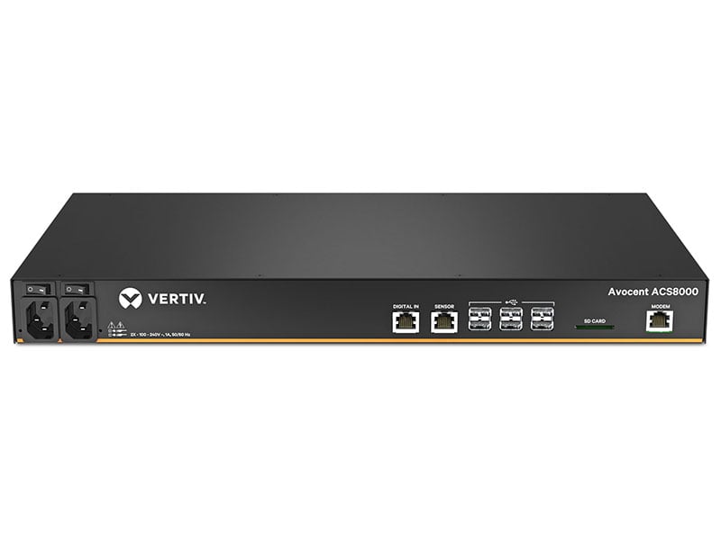 Vertiv™ Avocent® ACS8000 - Serial Console 48 port Server | Modem | Dual AC Image