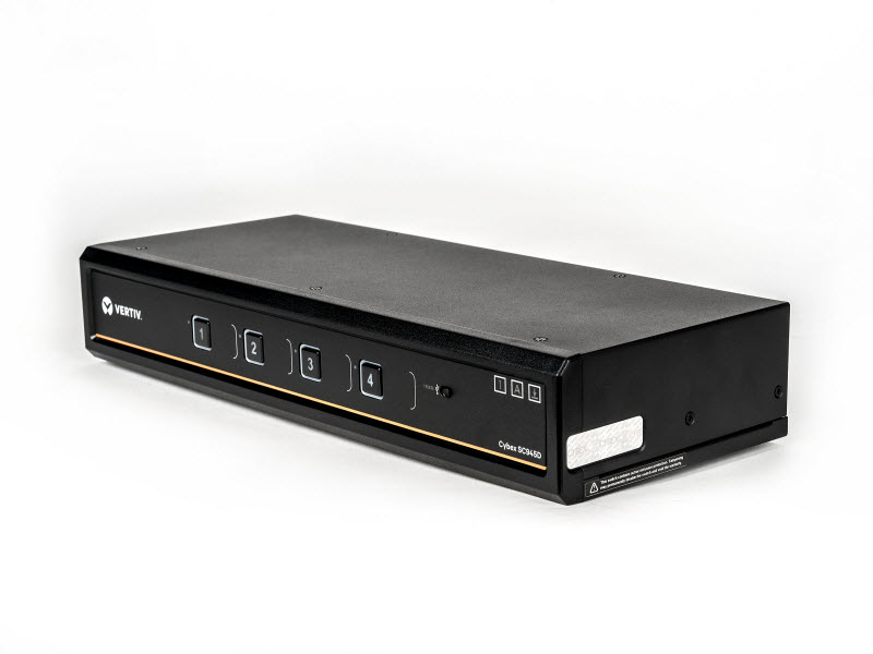 Vertiv SC840 Cybex Secure Desktop KVM Switch – 4 Port, NIAP Certified, DVI-I USB PS/2, Factory New