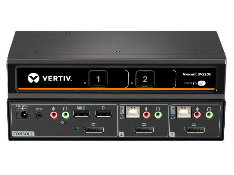 Vertiv Avocent 2-Port HDMI 4K Ultra HD KVM Switch SV220H 