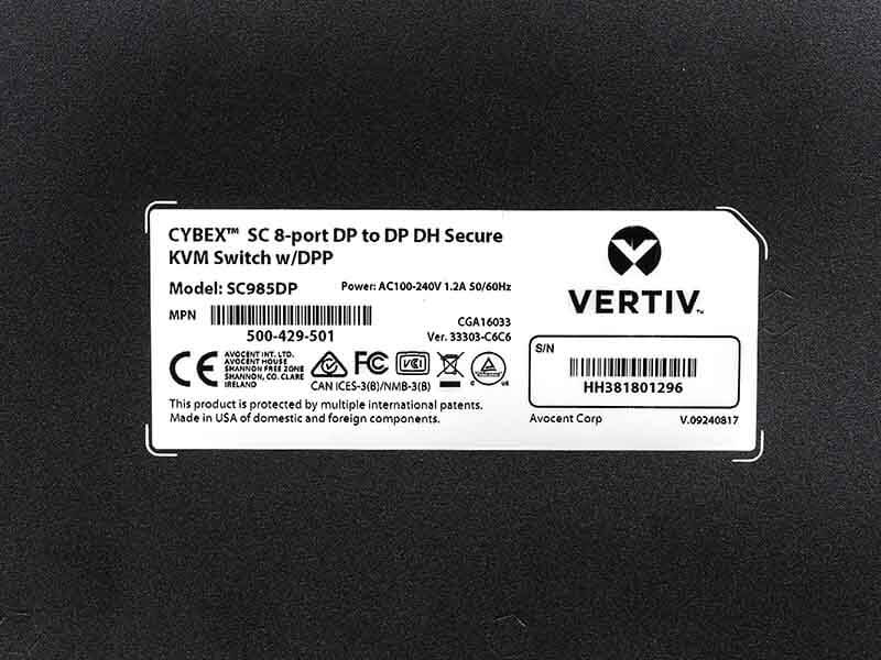Cybex SC 985DP Secure Desktop KVM Image