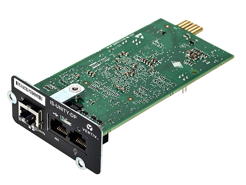 Full view of the Liebert IS-UNITY-DP Communications Card
