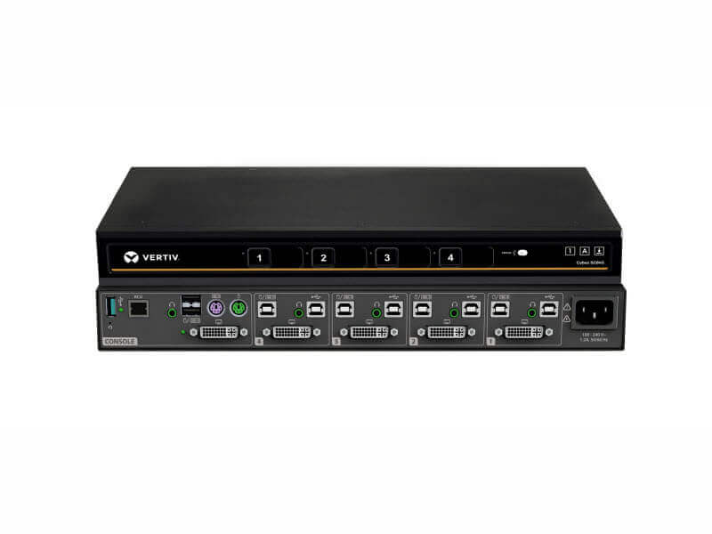 SC845D Vertiv Cybex SC800 Series Secure Desktop KVM Switch| 4 Port| DP & HDMI| CAC Image