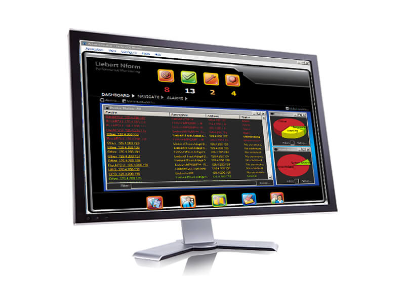 Desktop view of Liebert NForm Software
