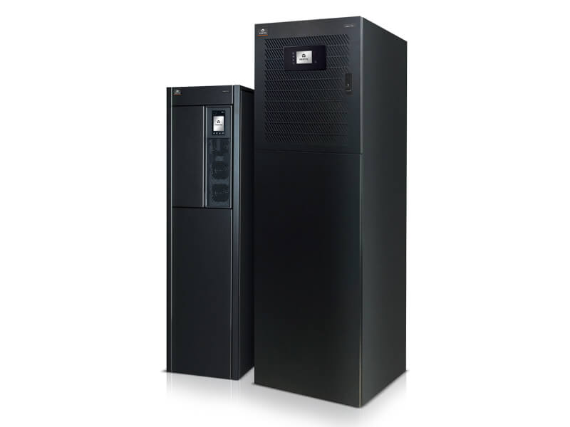 Two sizes of the Liebert EXS double-conversion uninterruptible power supply