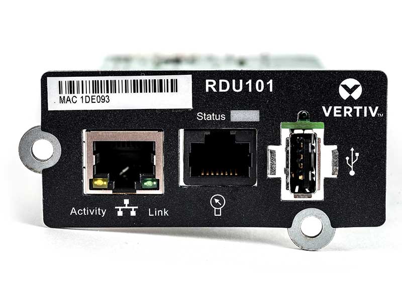 Vertiv™ Liebert® IntelliSlot™ RDU101 Communications Card Image