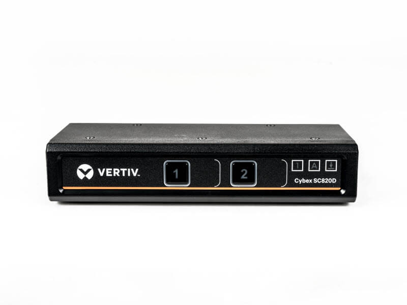 SC820D Vertiv Cybex SC800 Series Secure Desktop KVM Switch | 2 Port | DP & HDMI Image