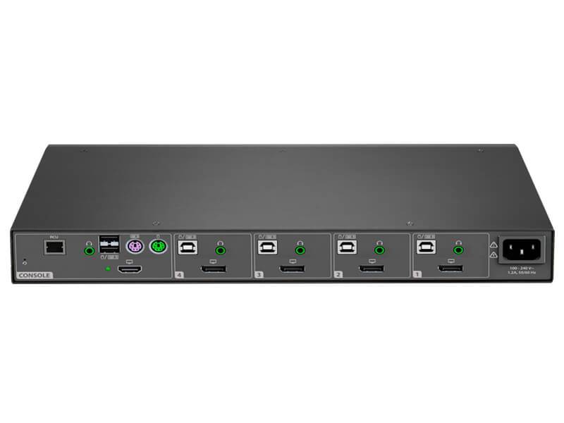 SC840D Vertiv Cybex SC800 Series Secure Desktop KVM Switch | 4 Port | DP & HDMI Image