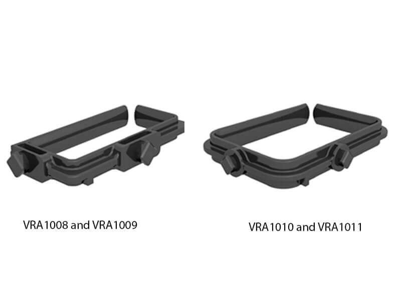 Vertiv - Rack cable organizer - front and rear - black