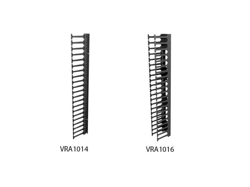 Vertiv - Rack cable organizer - front and rear - black