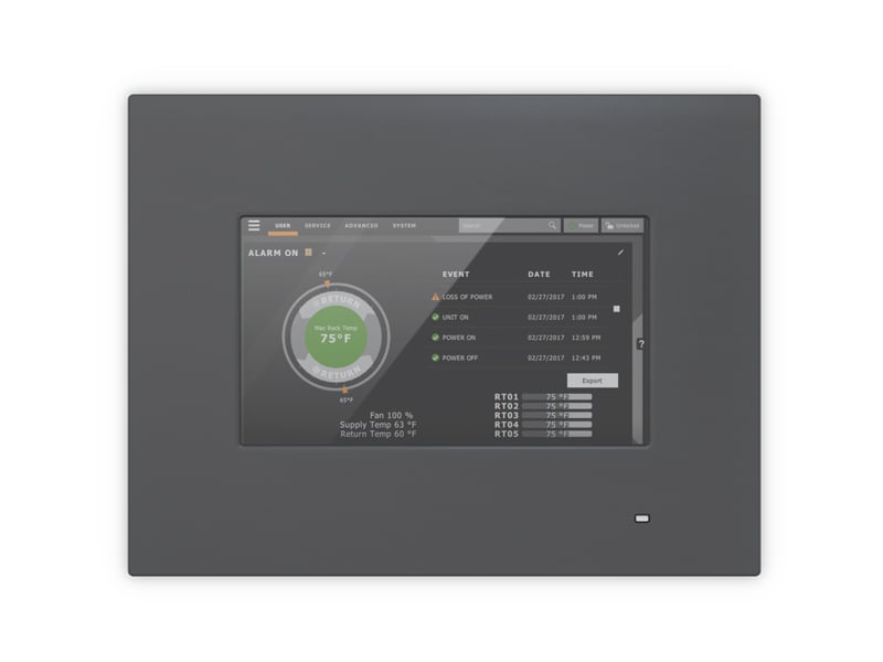 Controles de enfriamiento en la unidad Liebert iCOM Image