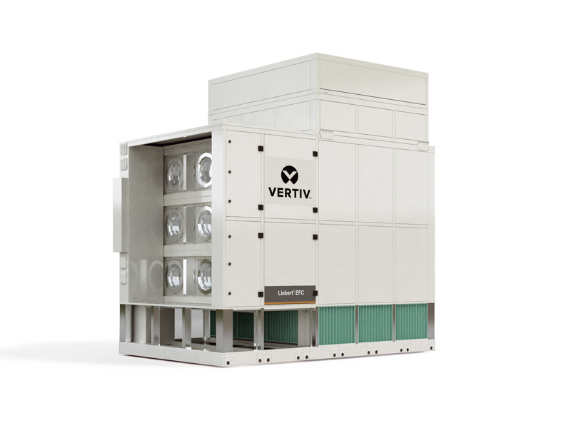 Vertiv™ Liebert® EFC, z kompozytowym wymiennikiem ciepła, system pośredniego i freeccoling’owego chłodzenia wyparnego. Image