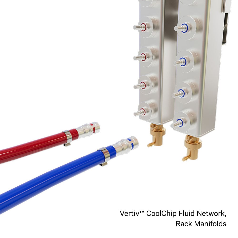 Vertiv™ CoolChip Fluid Network, Rack Manifolds Image