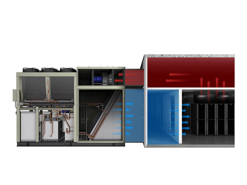 Liebert DSE Packaged Free-Cooling Solution, 400-500kW Perimeter Configuration Image