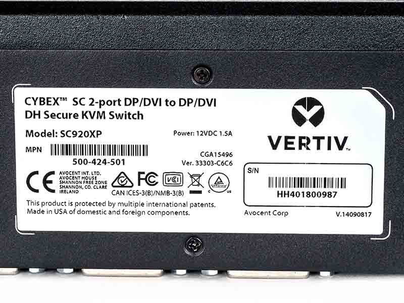 Cybex SC 920XP Secure Desktop KVM Image