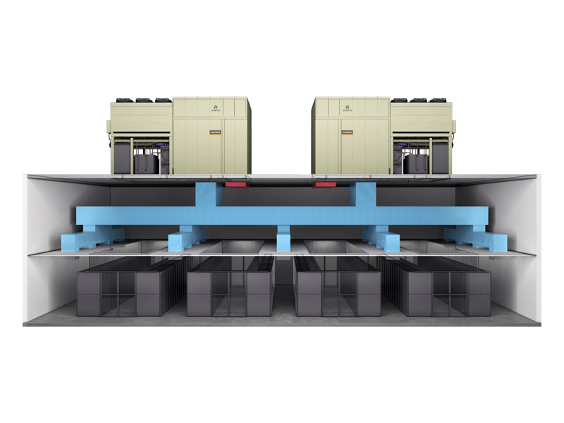 Liebert DSE Packaged Free-Cooling Solution, 400-500kW Rooftop Configuration Image