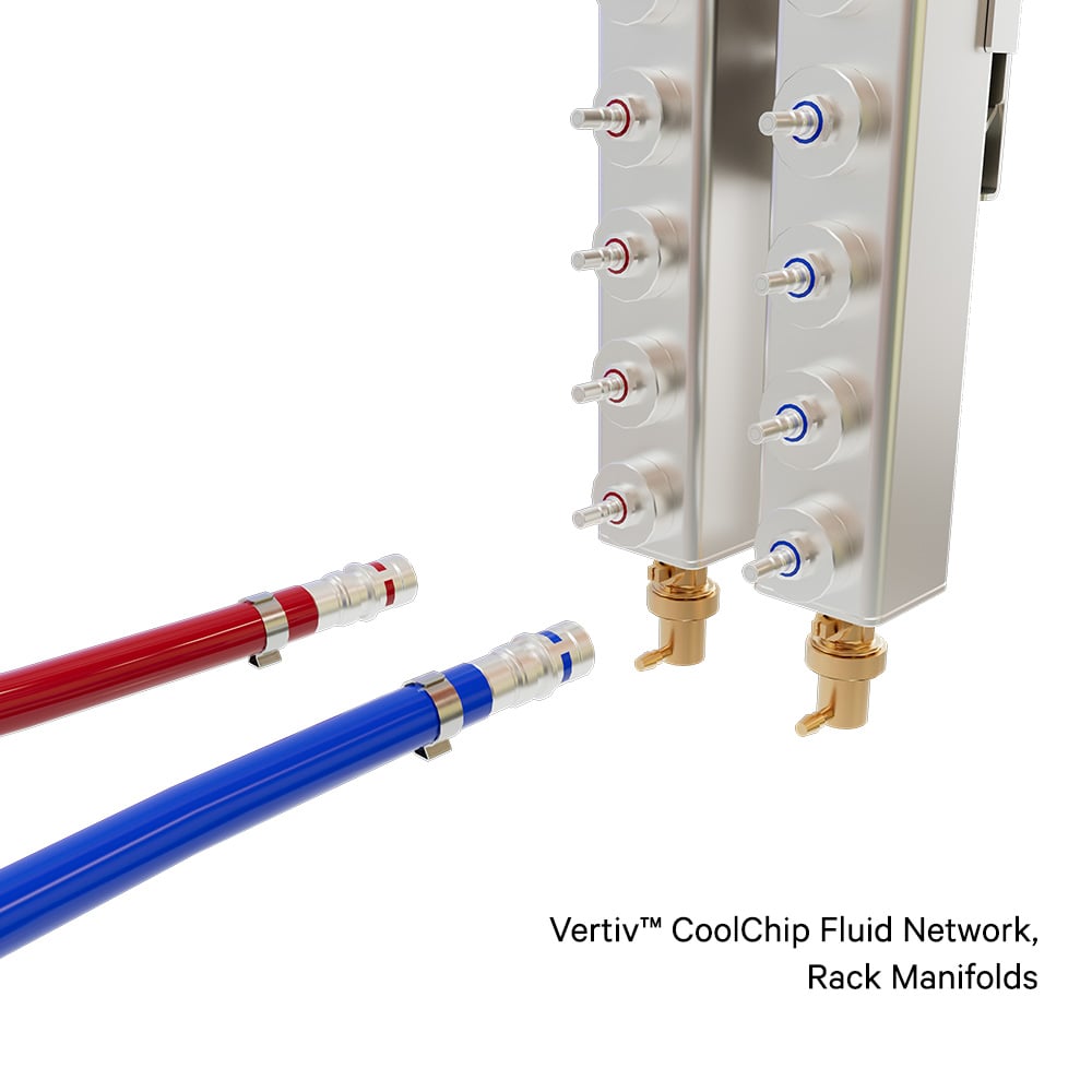 Vertiv™ CoolChip Fluid Network, Rack Manifolds Image