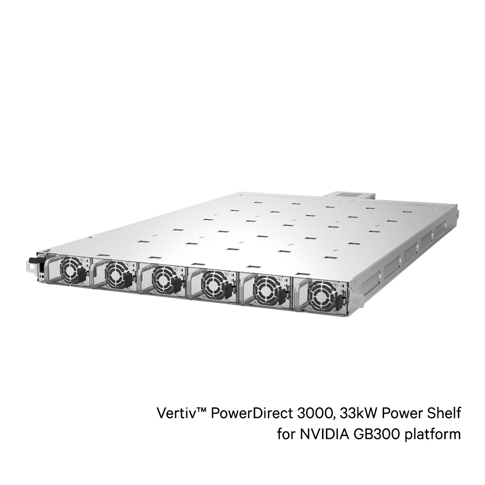 Vertiv™ PowerDirect 3000, 33kW Power Shelf for NVIDIA GB300 platforms Image
